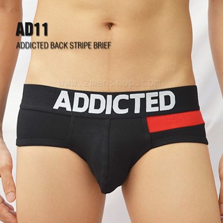 ADDICTED : BACK STRIPE BRIEF (ดำ)