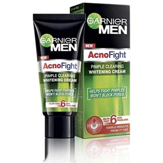 ﻿Garnier Men Acno Fight Whitening Day Cream 20ml. การ์นิเย่ เมน แอคโนไฟท์ แอคเน่ ไฟท์ติ้ง ไวท์เทนนิ่ง ครีม