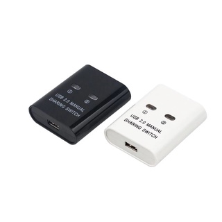 USB 2พอร์ตคู่มือการใช้ USB HUB คอมพิวเตอร์สองหุ้น U Disk อุปกรณ์เครื่องพิมพ์สอง Out USB2.0 Sharer พร้อม