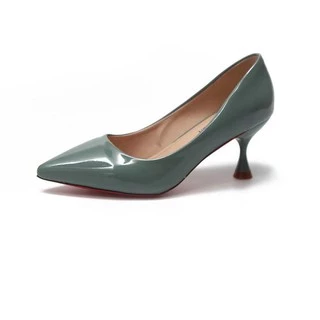 Charming missx รองเท้าส้นสูง หนังเเก้วเงา ใส่สบาย BR49