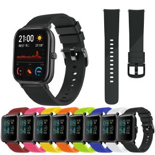 สายนาฬิกาข้อมือซิลิโคนสําหรับ Xiaomi Huami Amazfit GTS / Gts 4 3 2 2e 2 Mini/GTS 4 Mini