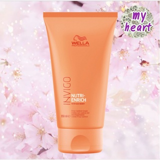 Wella Invigo Nutri-Enrich Frizz Control Cream 150ml ครีมช่วยแก้ปัญหาผมพันกัน ด้วยการทำให้ผมที่จัดทรงยากยืดตรงได้ในทันที