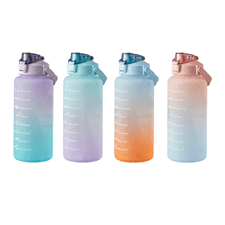 ขวดน้ำ 2 ลิตร กระบอกน้ำ พร้อมหลอด มีมาตรบอกระดับน้ำ ปราศจาก BPA 100% ขวดน้ํา 2 ลิตร ขวดน้ำพกพา แก้วน้ําเก็บความเย็น