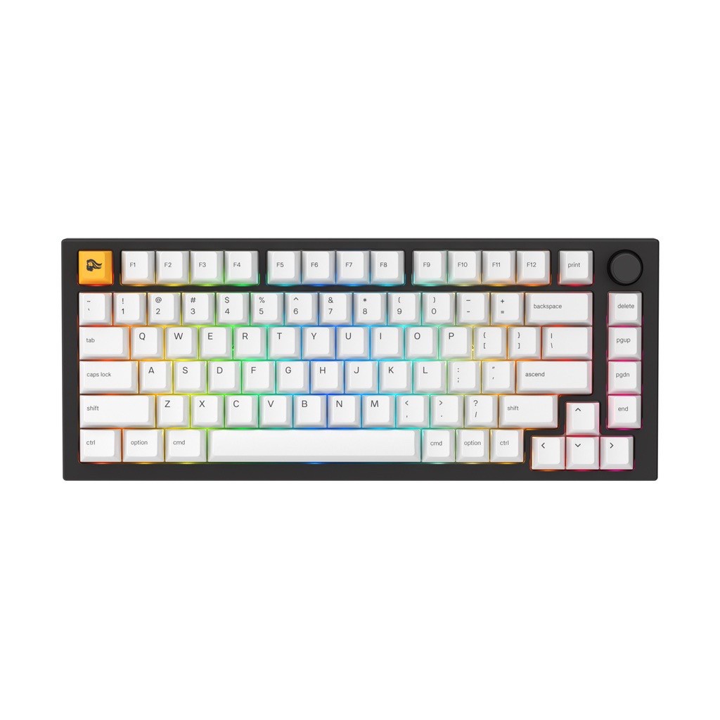 GLORIOUS KEYBOARD (คีย์บอร์ด) GMMK PRO 75% Pre-built ANSI -Black Slate Fox Switch