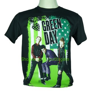 เสื้อวง Green Day เสื้อไซส์ยุโรป กรีนเดย์ PTA744 เสื้อวงดนตรีร็อค เดธเมทัล