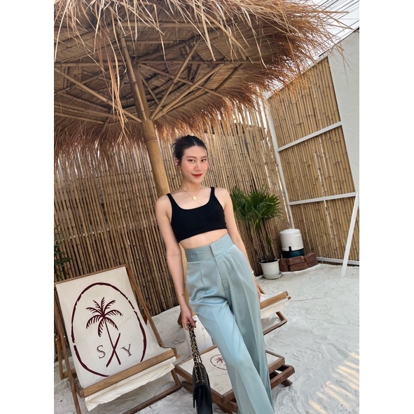 Satin Trousers กางเกงผ้าซาติน พรางหุ่น เก็บเอว เก็บสะโพก XS-XL งานตัด THESUNCO