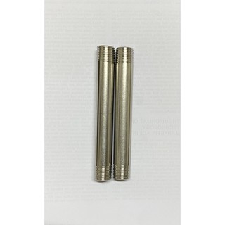 ท่อสั้นสแตนเลส 304 เกลียว 2ข้าง ขนาด 1/2’’ ความยาว 40mm