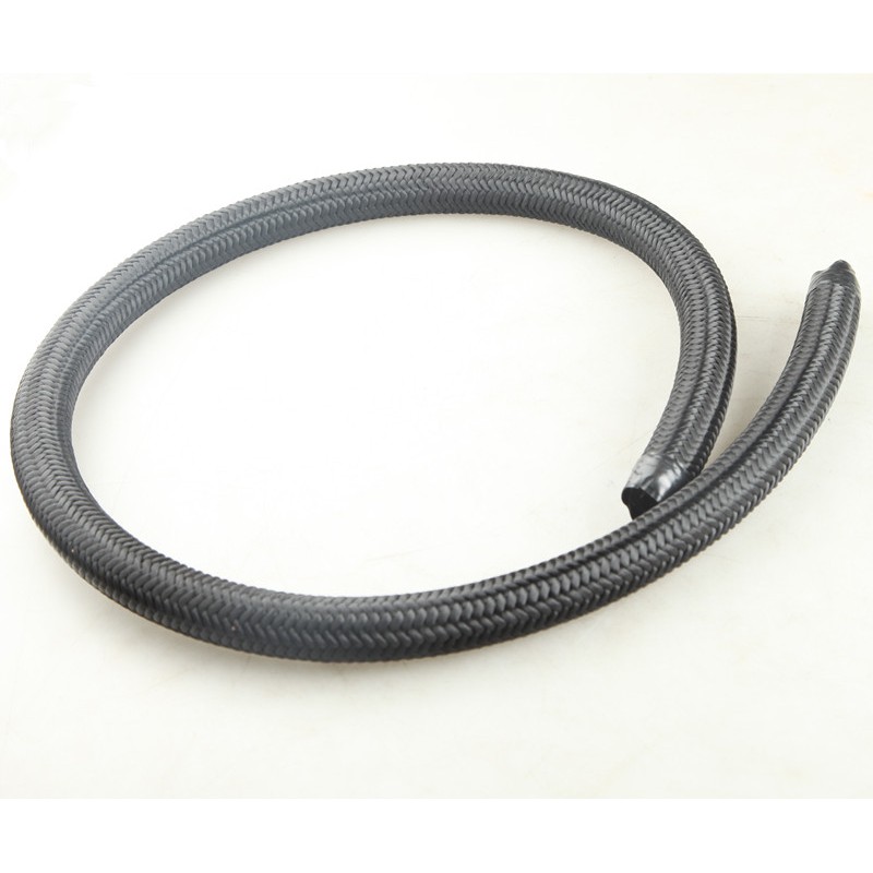 1 เท้า AN4 AN6 AN8 AN10 AN12 AN16 สีดําฝาครอบไนลอนถักน้ํามันการใช้แก๊สสายท่อ