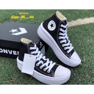 Converse All Star Move High Top (size36-44)black ดำ ขาว 1350