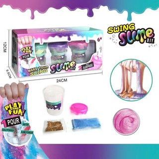 Swing Slime DIY ของเล่น DIY ชุดทำสไลม์ อุปกรณ์ทำ Slime