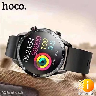 Smart watch HOCO Y2 นาฬิกาสมาร์ทวอทซ์ ดีไซน์สวย ทรงกลม ฟังก์ชั่นเยอะ นับอัตราหัวใจ ใส่ออกกำลังกาย