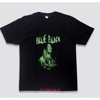 เสื้อยืดผ้าฝ้ายพิมพ์ลาย za6D   ใส่ เสื้อ billie eilish - billie eilish t-shirts