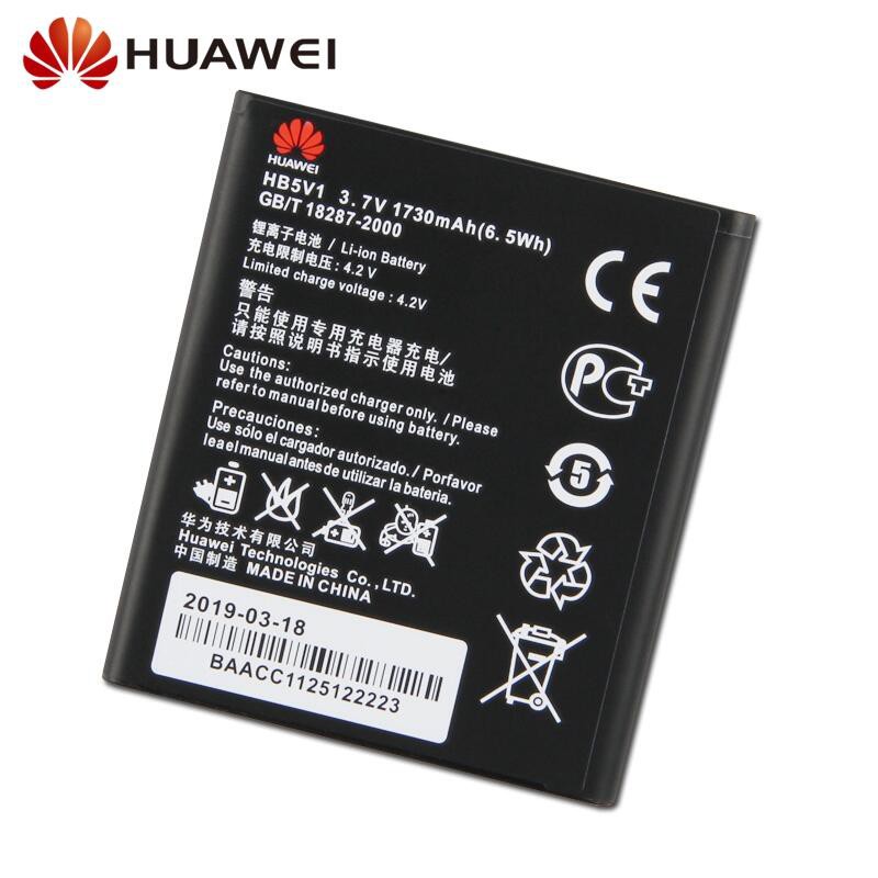 แบตเตอรี่ทดแทนสำหรับ Huawei Y300 Y300C Y511 Y500 T8833 C8833 U8833 G350 Y535C Y516 Y540 HB5V1 ของแท้