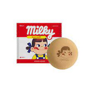 Holika Holika x Peko Milky Bun Puff 1pcs.ฟองน้ำเนื้อนุ่มละเอียด เหมาะแก่การเกลี่ยครีมรองพื้น