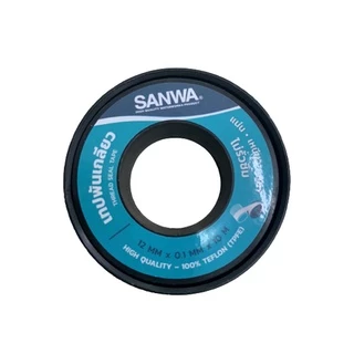 SANWA เทปพันเกลียว เทปพันเกลียวท่อน้ำ ที่พันเกลียว 12 mm. * 10 เมตร ราคา/1ม้วน