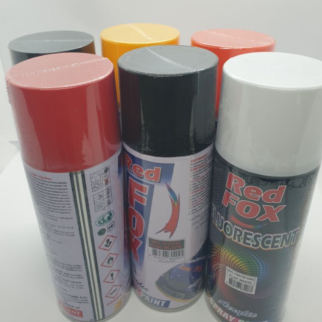 สีสเปรย์ 400 ml ยี่ห้อ redfox แพค 1 กระป๋อง