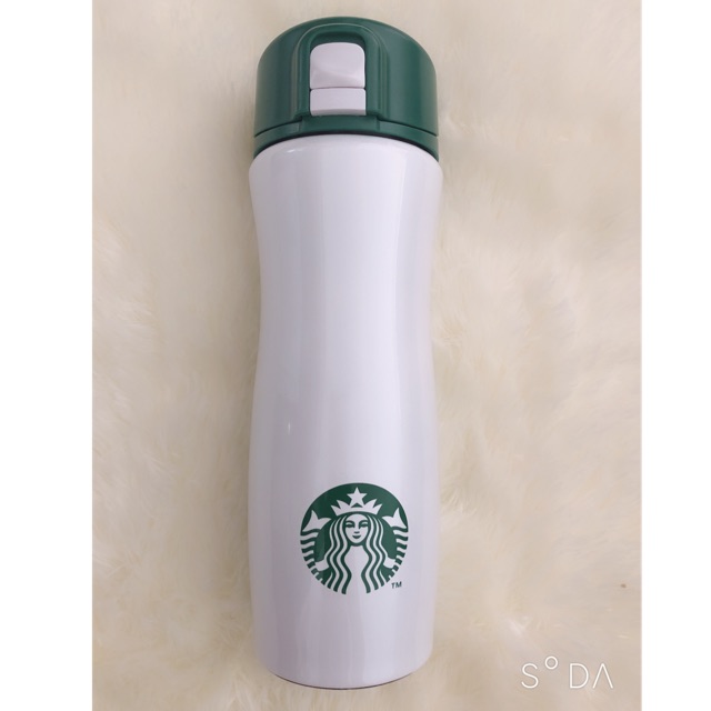 ขวดน้ำ thermos starbucks 12 oz. ของใหม่ ของแท้ 100 Shopee Thailand