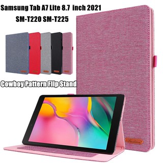 Tablet Case ซองหนัง for Samsung Galaxy Tab A7 Lite 8.7 2021 ฝาครอบป้องกัน อ่อน เคสกันกระแทก For Samsung SM-T220 SM-T225