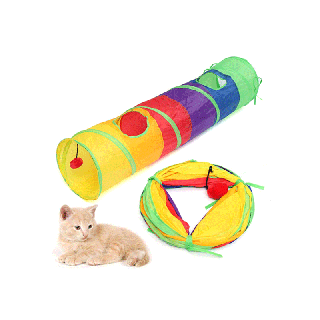 Boqi factory ของเล่นแมวอุโมงค์สนุกใหม่สำหรับแมวหรือสัตว์ขนาดใหญ่ อุโมงค์สัตว์เลี้ยง ของเล่นสัตว์เลี้ยง CS-75