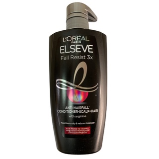 Loreal paris elseve fall resist 3X conditioner ลอรีอัลครีมนวดผมสคาลพ์+แฮร์ ครีมบำรุงผมสูตรลดปัญหาผมขาดหลุดร่วง [450มล.]