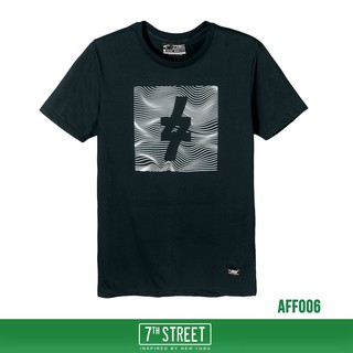 7th Street เสื้อยืด รุ่น AFF006  Free For Line-กรมเข้ม ของแท้ 100%