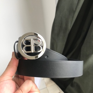 พรี Balenciaga Belt 30mm เข็มขัดแบรนด์เนน หนังแท้ ขนาดมาตรฐานยุโรป80-85-90-95-100-105