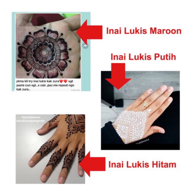 MERAH PILGARAIM HENNA Finger HENNA Powder Nail HENNA Maroon Black Red Eyebrow HENNA Black Painted HE