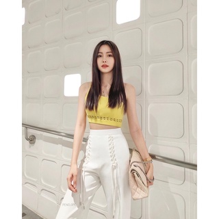 CHER LEMON CROP TOP ONLY เสื้อครอปสายเดี่ยว