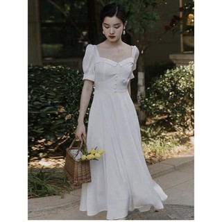 พร้อมส่ง emma Dress เดรสขาว ซิปหลัง งานสวย มีซับใน