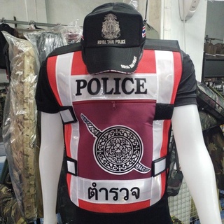 เสื้อสะท้อนแสง Police