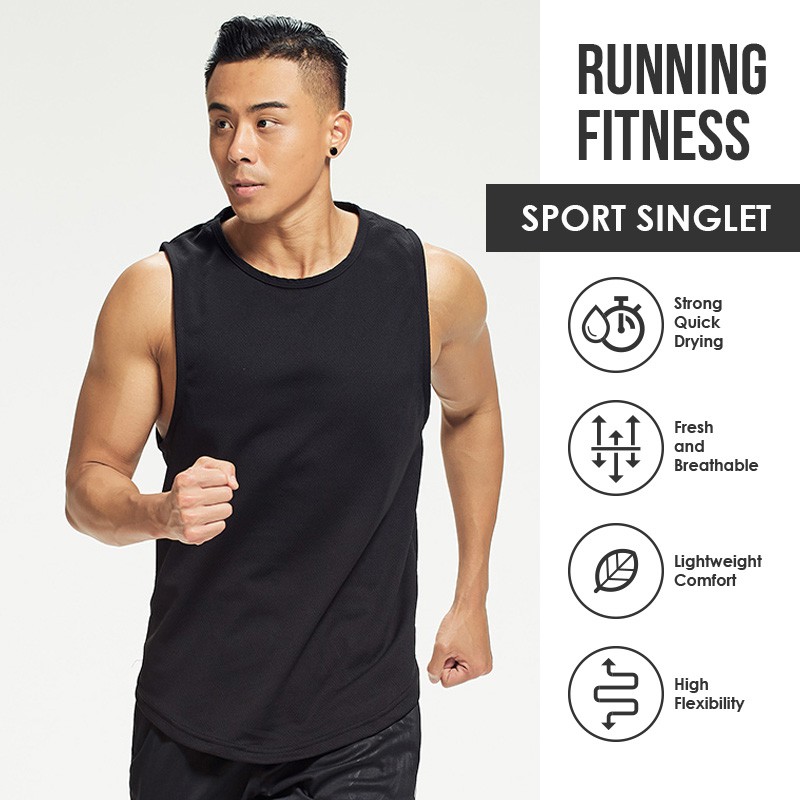 RunningShirt / Gym / ActiveWear / SportWear / TrainingWear / CoolingWear / Top/Tank / เสื้อกล้าม / G