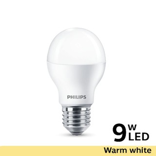 PHILIPS หลอดไฟ Essential Buib 9W Warm white