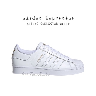 รองเท้า adidas Superstar White/White ⚠️🌵 สินค้าพร้อมกล่อง รองเท้าสีขาวล้วน