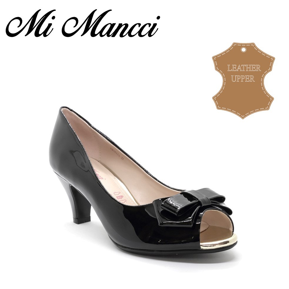 MI MANCCI รองเท้าปั๊มหนังสุภาพสตรี AHU7474
