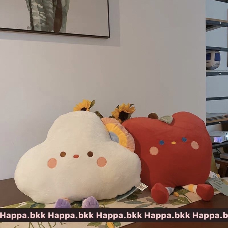 มาใหม่พร้อมส่ง หมอนแอปเปิ้ล ก้อนเมฆ มินิมอล น่ารักๆ สไตล์เกาหลี แต่งห้อง Happa.bkk