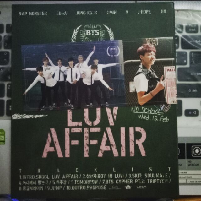 [พร้อมส่ง] อัลบั้มSkool Luv Affair BTS+การ์ดจองกุก สภาพ99%