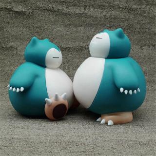 Pokémon โปเกมอนน่ารักกระปุกออมสินพ็อกเก็ตมอนสเตอร์ Snorlax รูปการกระทำเครื่องประดับกล่องเงินตกแต่ง