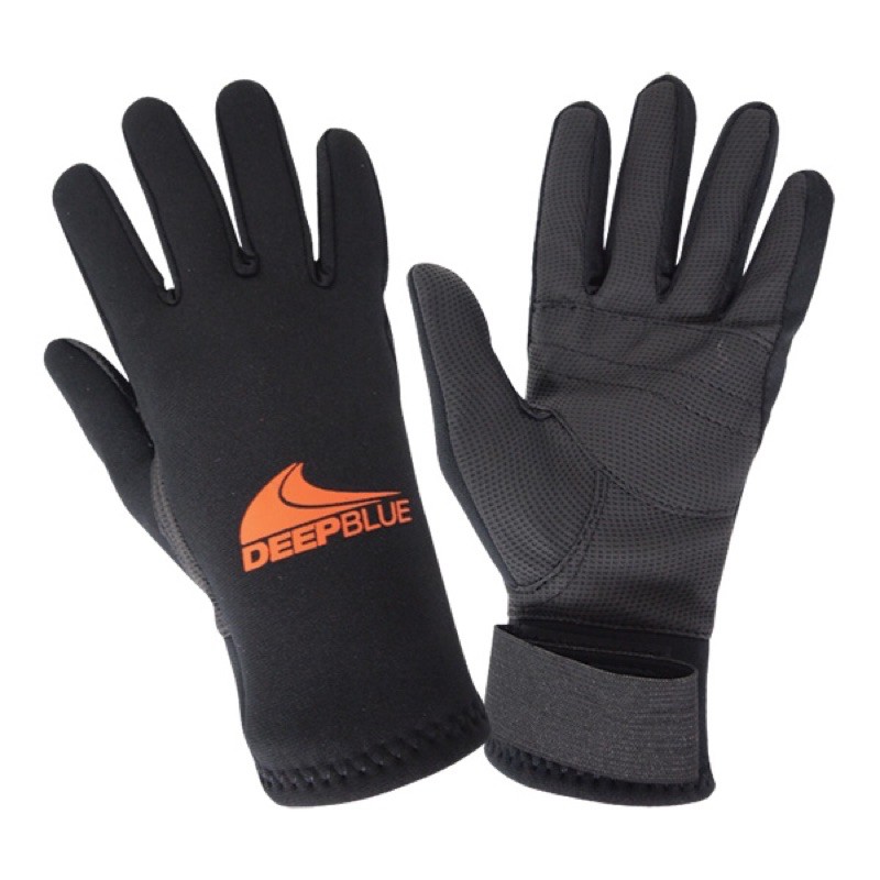 ถุงมือ ดำน้ำ Diving Gloves Deep blue