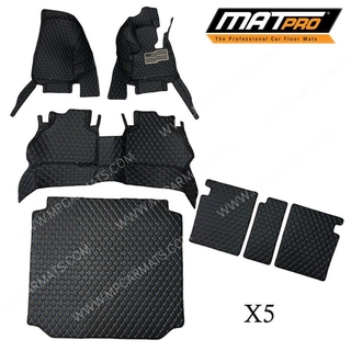 MatPro พรมปูพื้นเข้ารูป 5D 6D Premium Fitted Leather Car Mats สำหรับรถรุ่น  BMW X5 ปี 2015-2018 เต็มทั้งคัน