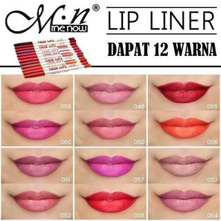 MN111-P14002 (MENON) TRUE LIPS LIP LINER PENCIL...ดินสอเขียนขอบปากมีนาวทรูลิป 1กล่องมี12สี