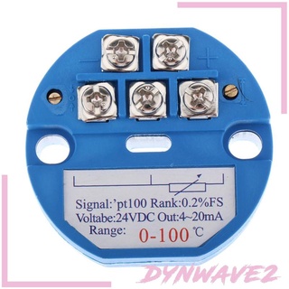 [Dynwave2] โมดูลเซนเซอร์วัดอุณหภูมิ 24VDC 4-20MA PT100 0-50 องศา