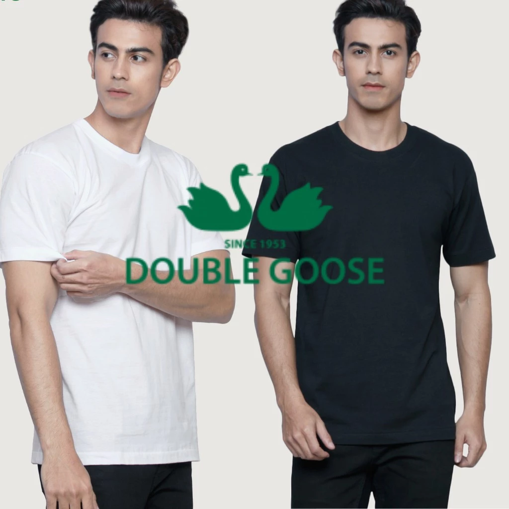 เสื้อคอกลม ห่านคู่ สีขาว / สีดำ ถูกที่สุดที่นี่ เริ่มต้น ตัวละ 110