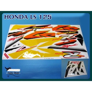 BODY STICKER HONDA LS125 year 2001 for "RED" MOTORCYCLE  // สติ๊กเกอร์ติดรถ สติีกเกอร์มอเตอร์ไซค์ ติดรถสีแดง เคลือบเงา