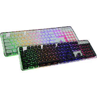 [พร้อมส่งจากไทย]NUBWO USB Gaming Keyboard (NK-032 FORTUNE)คีย์บอร์ดเกมมิ่งสีดำ/สีเงินของแท้ รับประกัน1ปี รหัส g-nk032