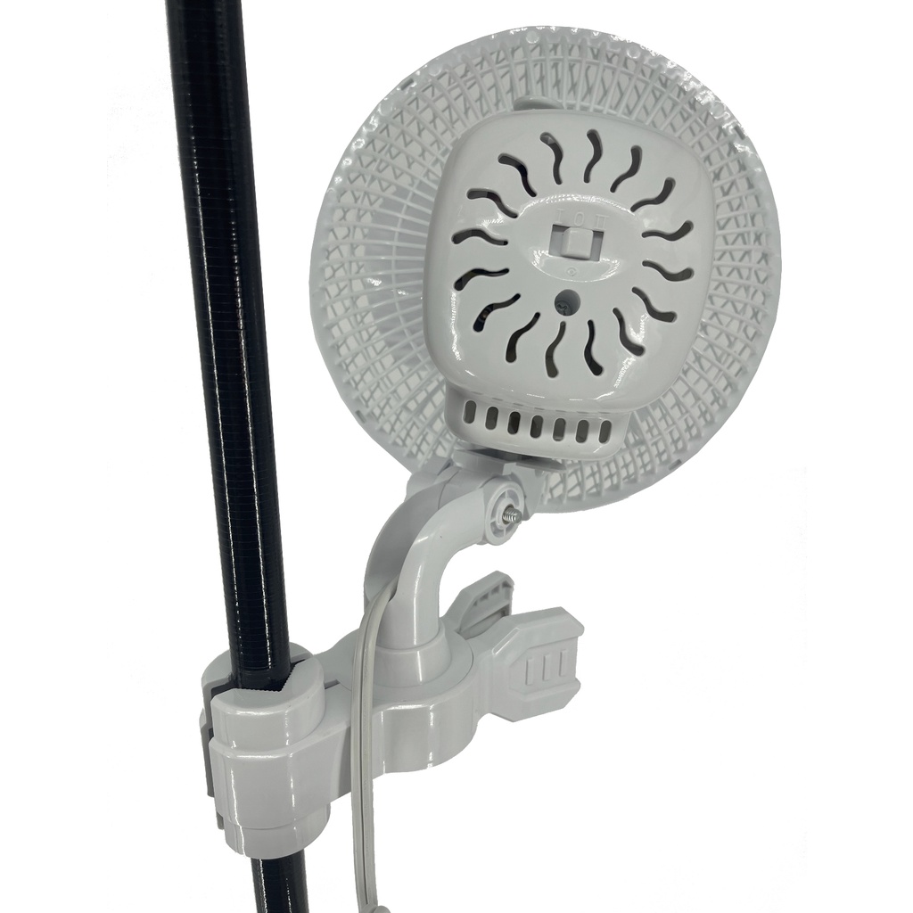 พัดลมหนีบเสา แบบส่ายได้ Fan clip grow tent  ระบายอากาศสำหรับปลูกต้นไม้ Fan Clip Tent ขนาด 6 นิ้ว พัดลมปลูก ปรับระดับได้ - รูปที่ 5