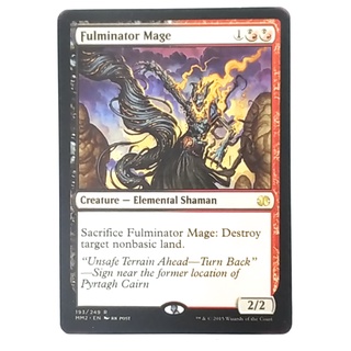 MTG Card White Core - Creature - Elemental - Fulminator Mage 193/249 R (Magic: The Gathering -  English Proxy Card)