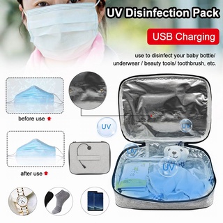 ถุงฆ่าเชื้อ UV แบบพกพา micro USB ถุงฆ่าเชื้อ UV หน้ากาก แว่นตา เครื่องประดับ