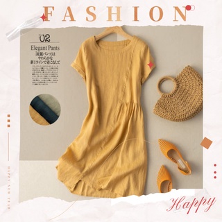 LGfashion 🍑 เดรสมินิมอลน่ารักนุ้บนิ้บมากแม่ 💟 ดีเทลเก๋ๆพับแขน แต่งจีบรอบเอว🥂 ดีย์มากแม่ สวยไม่ไหว🎉🎉