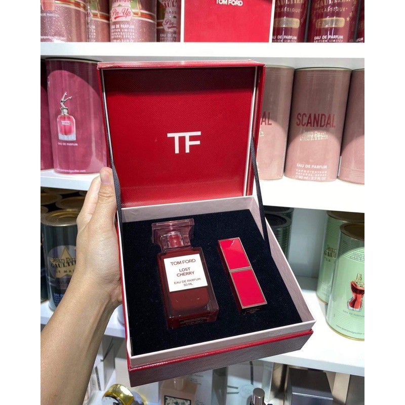 ซีล Tom ford lost Cherry +lip cherry rose • 5Spray Unisex • New In Box  Set(sale tag) • 2,850฿ ส่งฟรี (2 set 2600x2) | Shopee Thailand