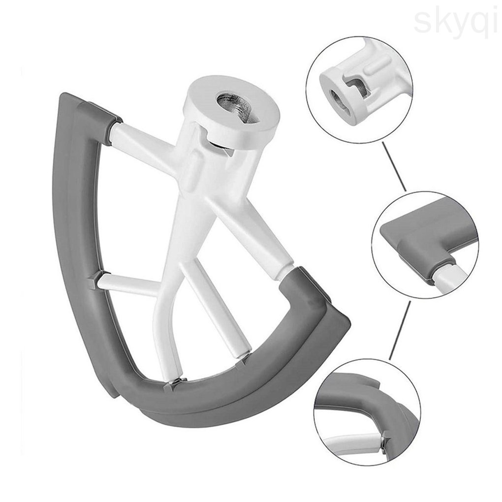 Flat Beater TiltHead Silicone Mixer Paddle Electric Stirrer Shaft